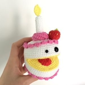 Crochet Amigurumi Pattern Derp Cake Dessert Birthday Gift