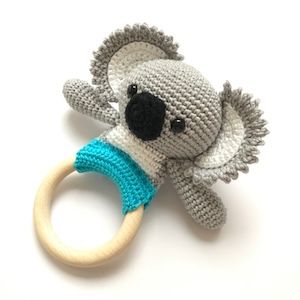 Crochet Amigurumi Pattern Yooki Koala Teether Baby Toy