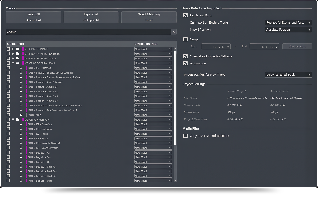 Track Archive for EastWest Libraries