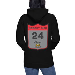 Shitty Friends Hoodie - Nobody died back number/logo front