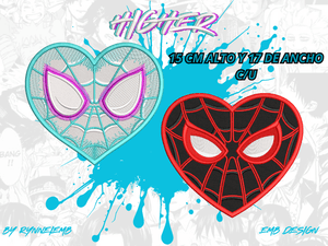 MATCH SPIDERMAN 15X17CM DISEÑOS DE BORDADO EMB EDITABLES.