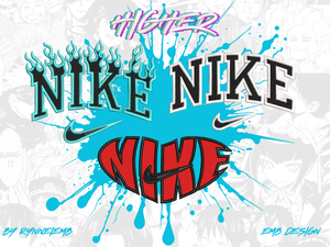 PACK 3 DISEÑOS MARCAS NK FORMATOS EMB.