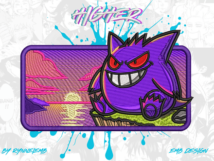 GENGAR PAISAJE 10X16 CM EMB EDITABLE.