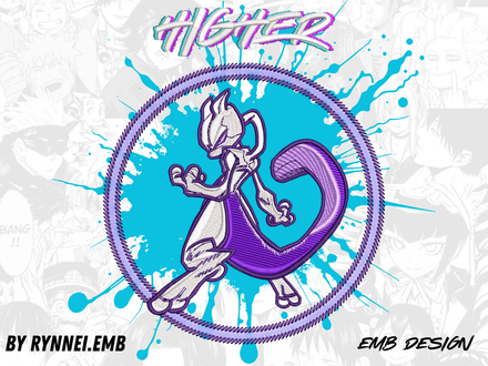 MewTwo 15CM EMB Format.