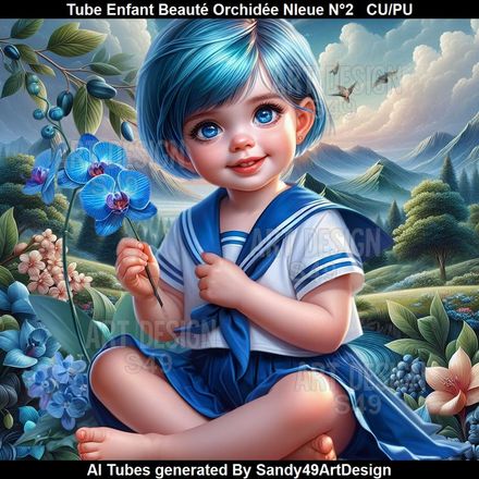 SAD - Tube Enfant Beauté Orchidée Bleue N°2