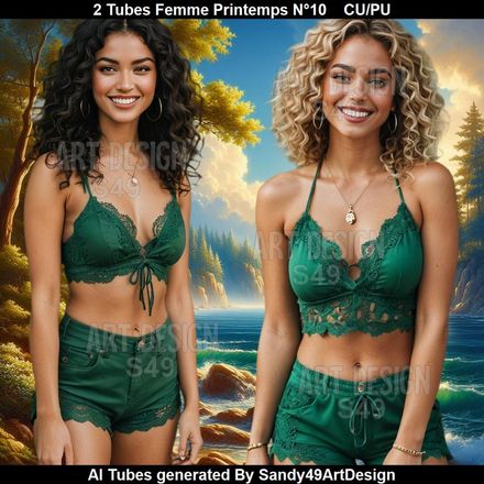 SAD - 2 Tubes Femme Printemps N°10