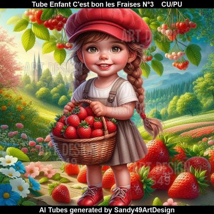 SAD - Tube Enfant C&#x27;est bon les fraises N°3