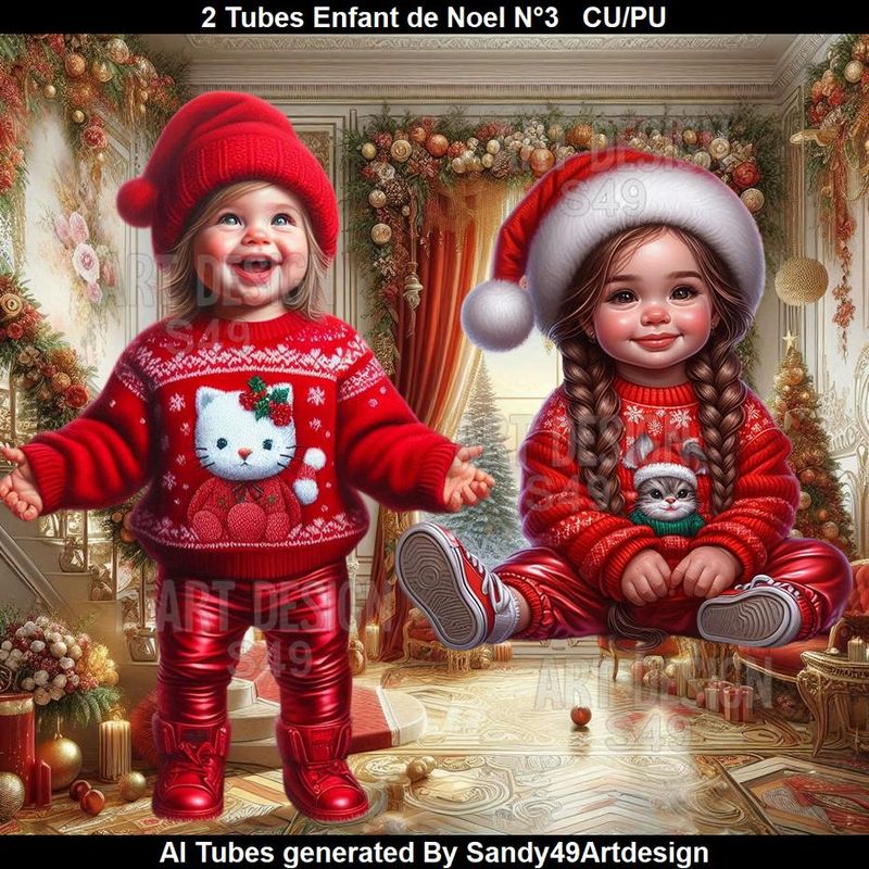 SAD - 2 Tubes Enfant de Noel N°3