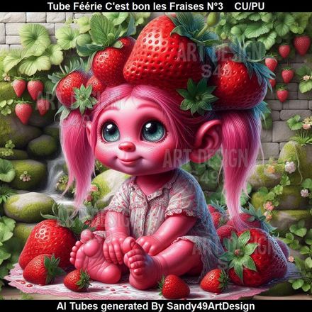 SAD - Tube Féérie C&#x27;est bon les fraises N°3