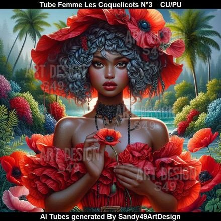 SAD - Tube Femme Les Coquelicots N°3