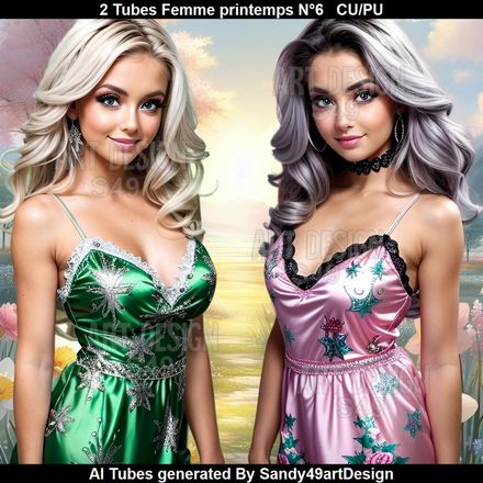 SAD - 2 Tubes Femme Printemps N°6