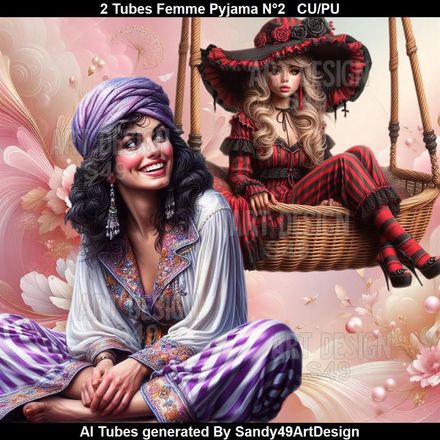 SAD - 2 Tubes Femme Pyjama N°2