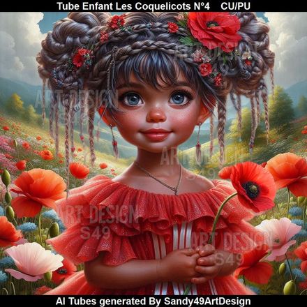 SAD - Tube Enfant Les Coquelicots N°4