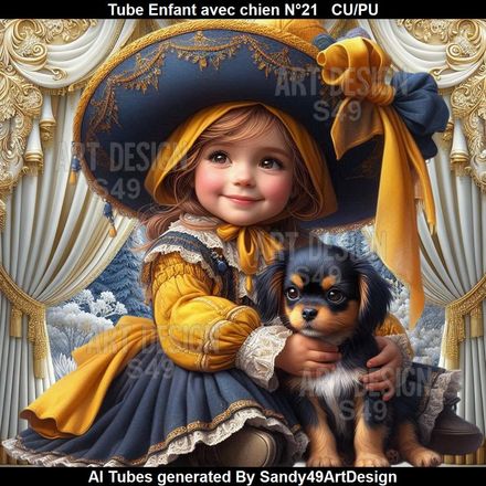 SAD - Tube Enfant avec chien N°21