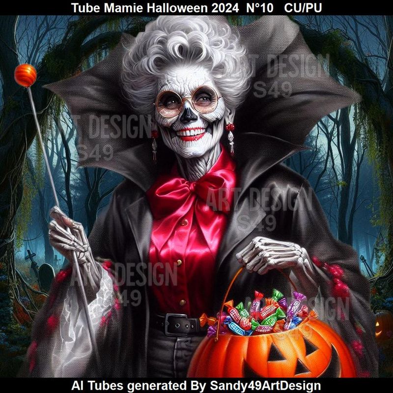 SAD - Tube Mamie Halloween 2024  N°10