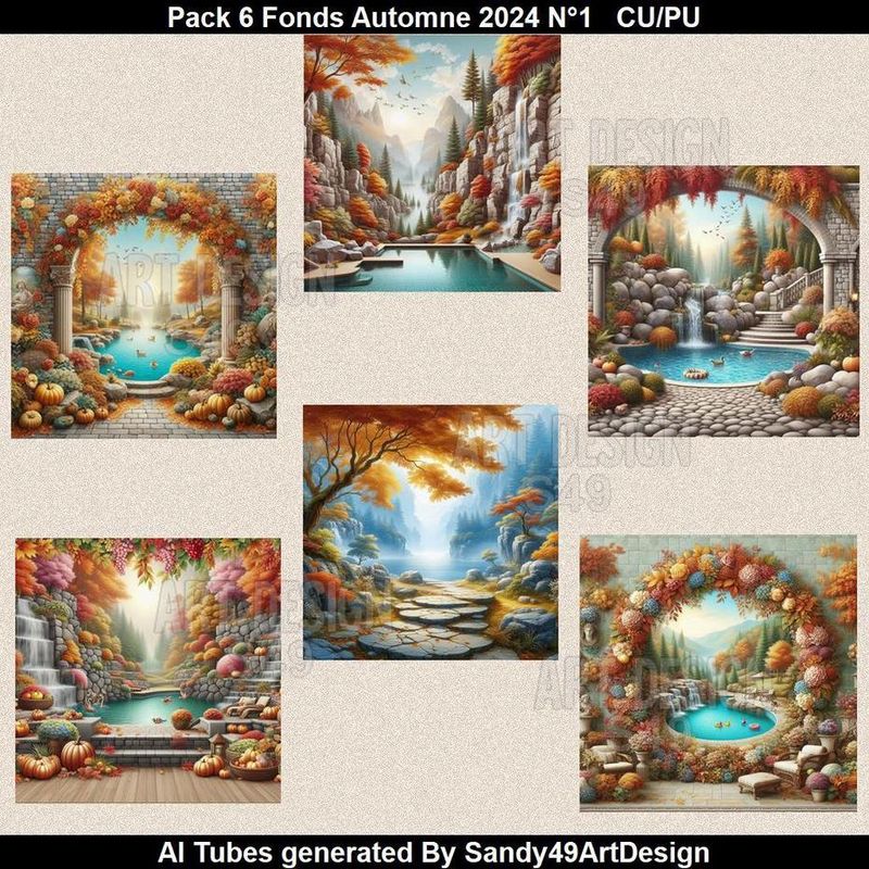 SAD - Pack 6 Fonds Automne 2024  N°1