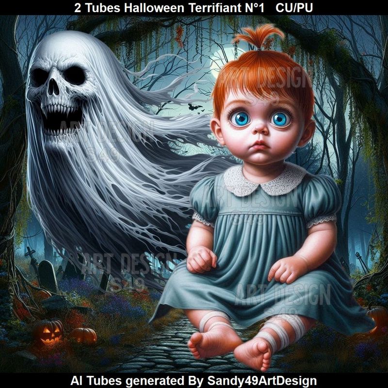 SAD - 2 Tubes Halloween Terrifiant N°1