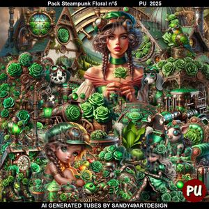 SAD - Pack Steampunk Floral N°5