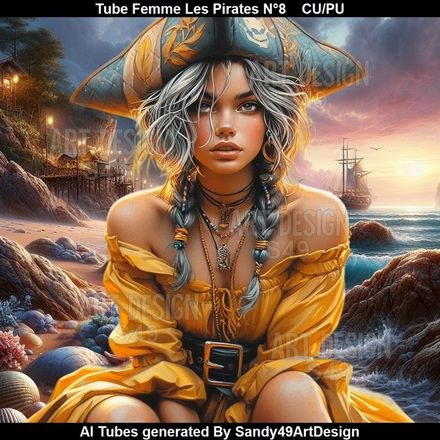 SAD - Tube Femme Les Pirates N°8