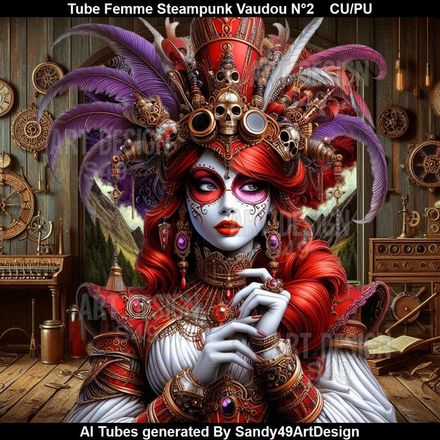 SAD - Tube Femme Steampunk Vaudou N°2
