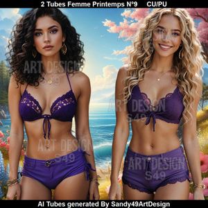 SAD - 2 Tubes Femme Printemps N°9