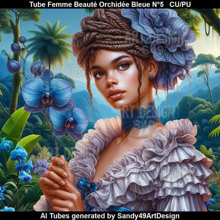 SAD - Tube Femme Beauté Orchidée Bleue N°5