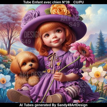 SAD - Tube Enfant avec chien N°39