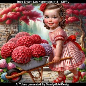 SAD - Tube Enfant Les Hortensias N°3