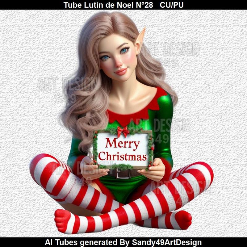 SAD - Tube Lutin de Noel N°28