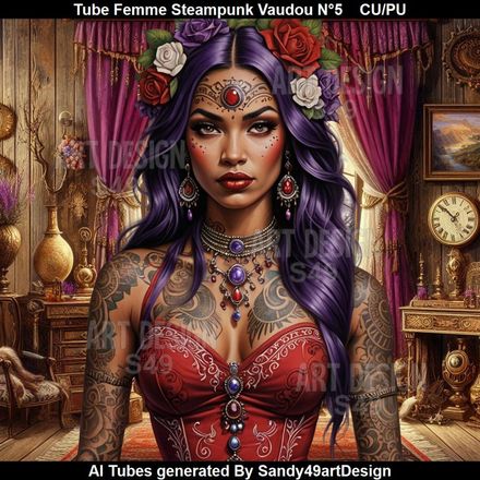 SAD - Tube Femme Steampunk Vaudou N°5