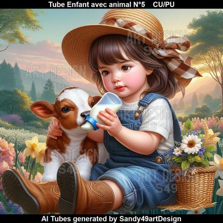 SAD - Tube Enfant avec animal N°5