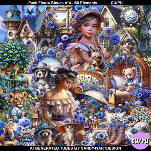 SAD - Pack Fleurs Bleues N°4