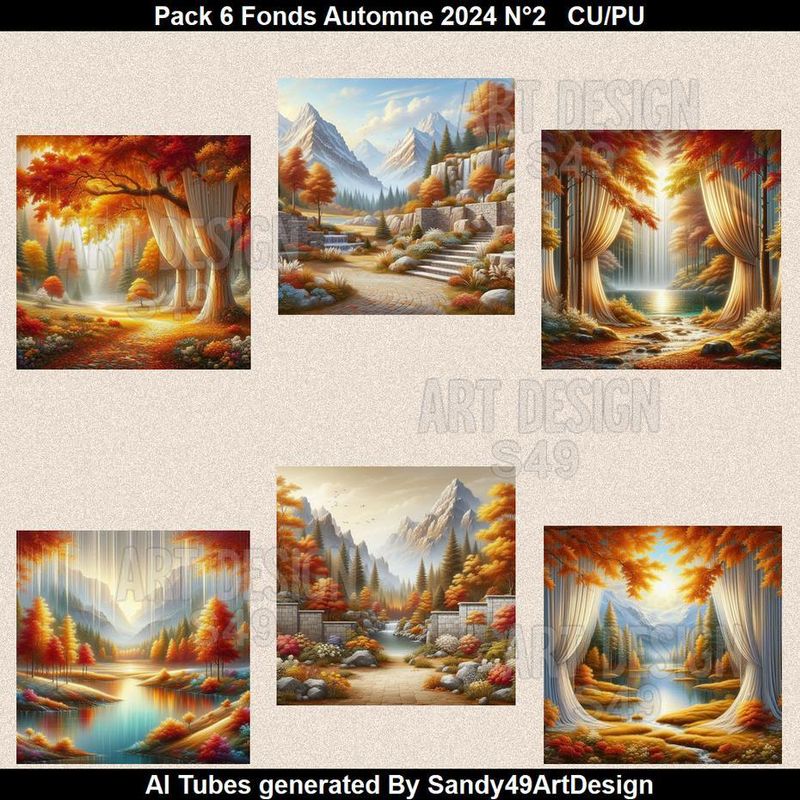 SAD - Pack 6 Fonds Automne N°2