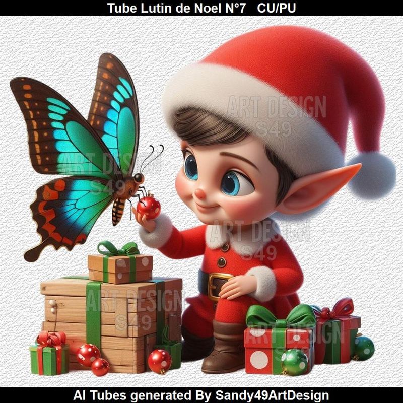 SAD - Tube Lutin de Noel N°7