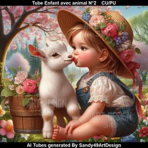 SAD - Tube Enfant avec animal N°2