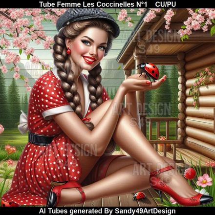 SAD - Tube Femme Les Coccinelles N°1