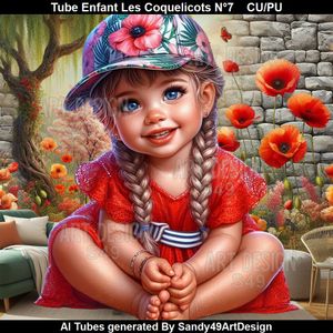 SAD - Tube Enfant Les Coquelicots N°7