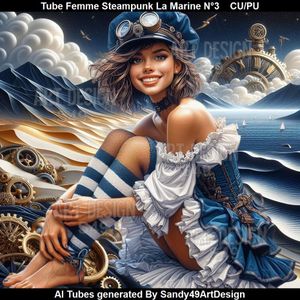 SAD - Tube Femme Steampunk La Marine N°3