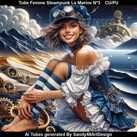 SAD - Tube Femme Steampunk La Marine N°3