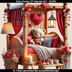 SAD - Tube Cluster Saint Valentin N°1