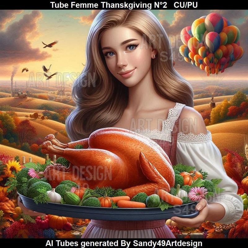 SAD - Tube Femme Thanksgiving N°2