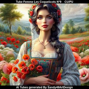 SAD - Tube Femme Les Coquelicots N°9