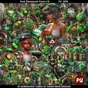 SAD - Pack Steampunk Floral N°6