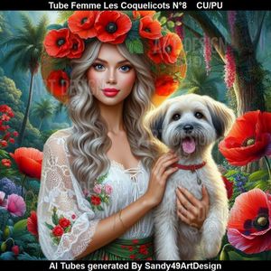 SAD - Tube Femme Les Coquelicots N°8