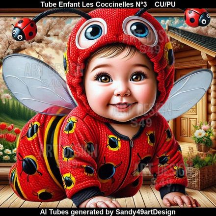 SAD - Tube Enfant Les Coccinelles N°3