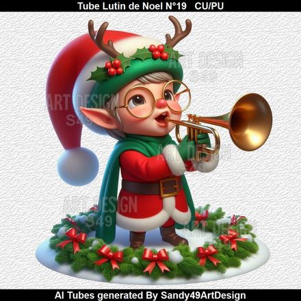 SAD - Tube Lutin de Noel N°19