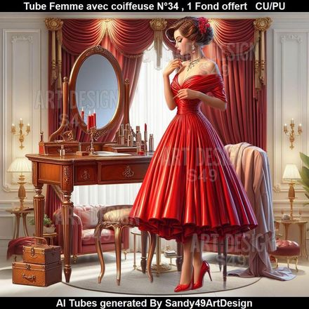 SAD - Tube Femme avec coiffeuse N°34