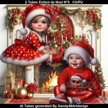 SAD - 2 Tubes Enfant de Noel N°5