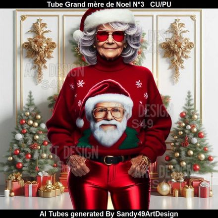 SAD - Tube Grand mère de Noel  N°3