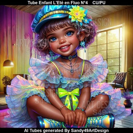 SAD - Tube Enfant l&#x27;Eté en Fluo N°4